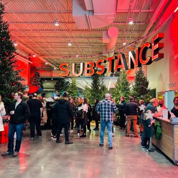Substance Church lobby full of people